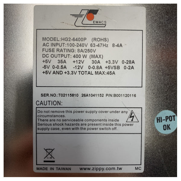 Modulo di alimentazione Hatteland HG26400P