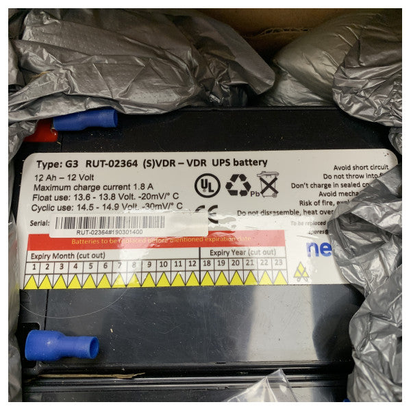 2x Netwave 25.63.5076.1 G3 RUT-02364 RECHERGEAX UPS BATTERY