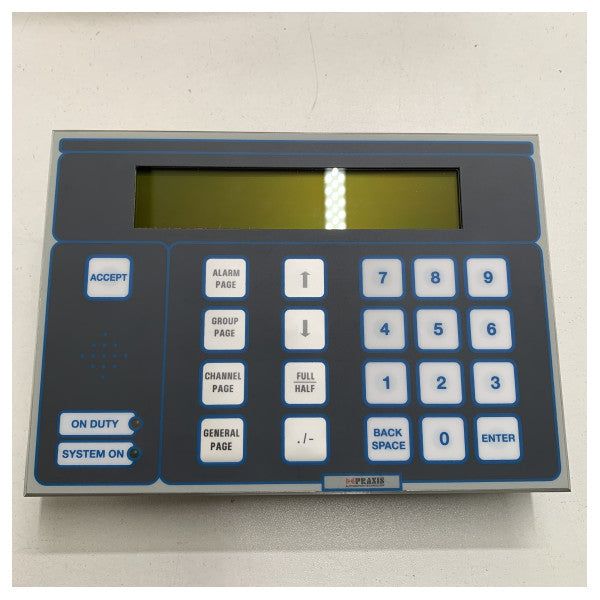 Praxis local operator alarm control panel - 98.6.020.600