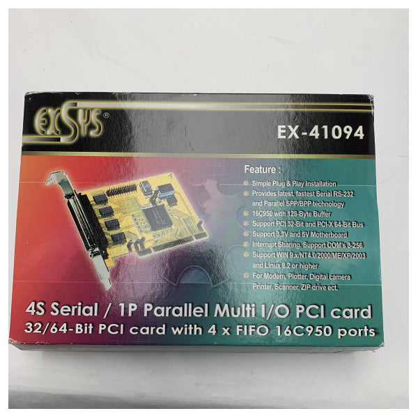 Exsys EX-41094 Oxford OX16PCI954 4S Seriell RS-232/1P 