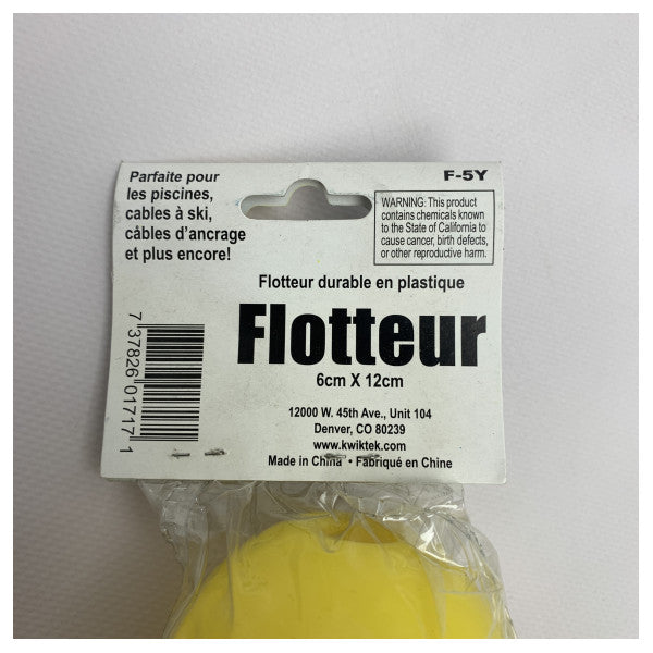 Airhead Plastic Line Floater Jaune - F -5Y