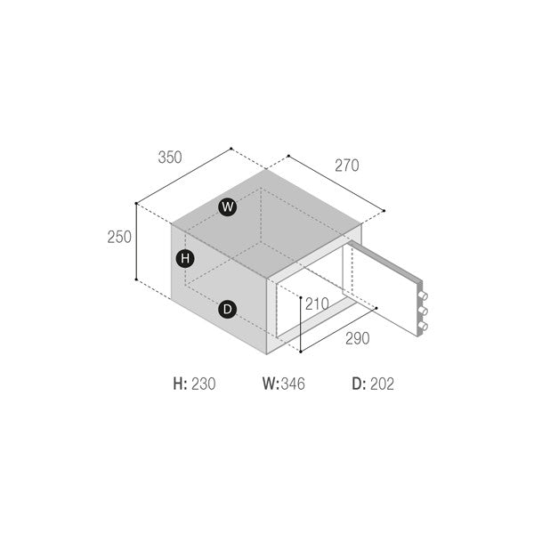 Vitrifrigo Electronic Safe mit Öffnungsfront - 2535 CAS