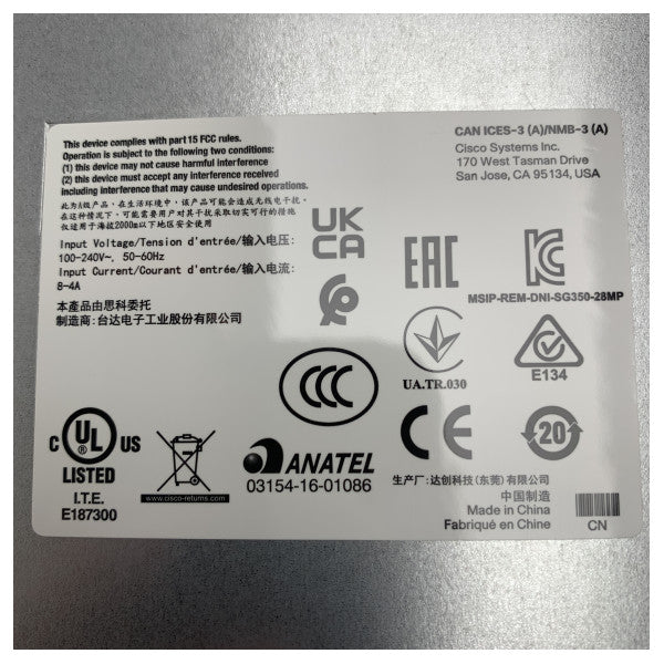 Cisco SG350-28MP-K9-EU 28-портовий гігабітний PoE керований мережевий комутатор для бізнесу та морських застосувань 