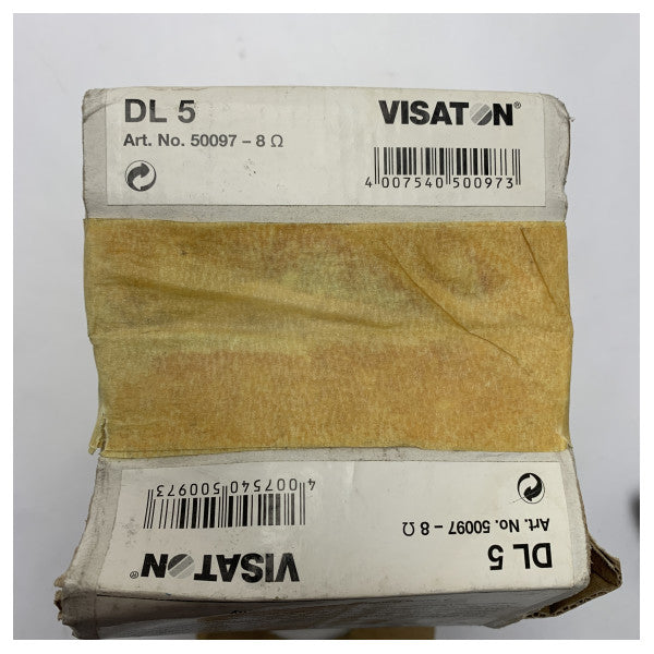 2x Visaton DL5 マリン・イン・シーリング・スピーカー - コンパクトな2インチ8オームのボート・インテリア用高音質サウンド