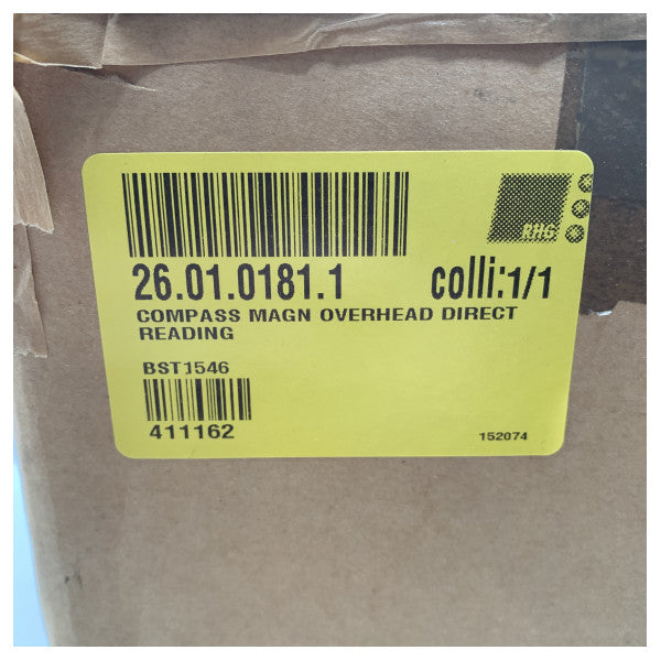 Raytheon Anschutz 32005 magneettinen yläilmakompassi 180 astetta