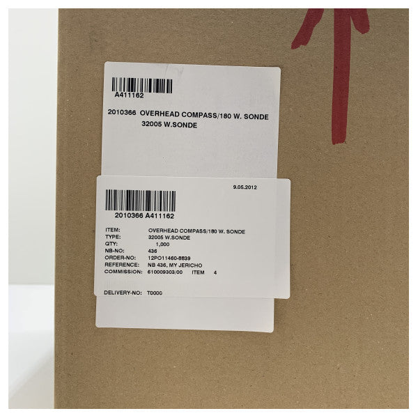 Raytheon Anschutz 32005 magneettinen yläilmakompassi 180 astetta