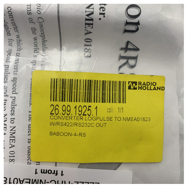 Convertisseur NMEA0183 de l'électronique marine pour une conversion précise des impulsions de vitesse en données