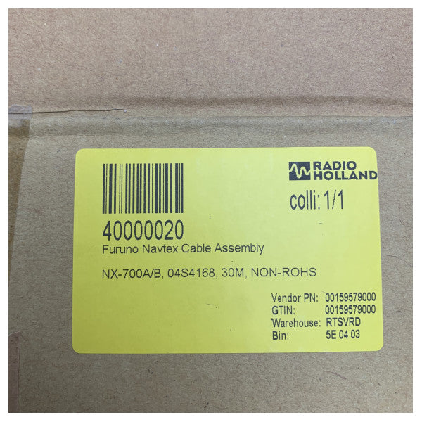 كابل هوائي Furuno Navtex بطول 30 متر لجهاز الاستقبال البحري NX-700A NX-700B - 04S4168 
