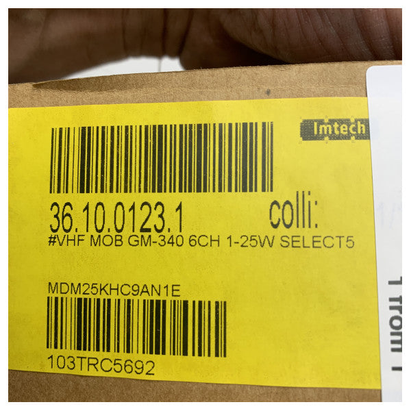 Motorola GM340 VHF Marine Radio - Reliable Two-Way Communication for Boats and Ships