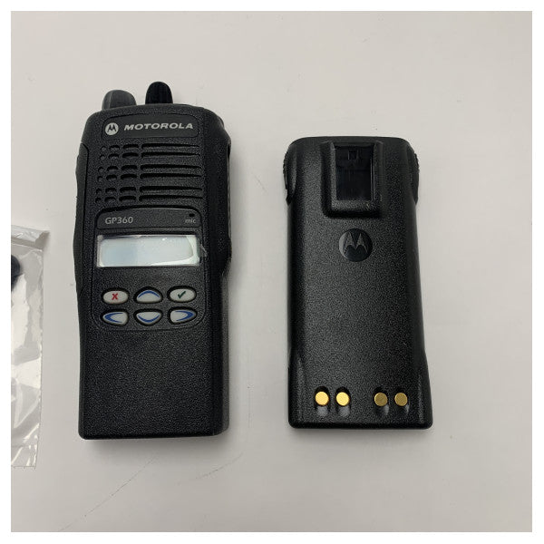 Rádio Marinho Portátil VHF de 2 vias Motorola GP360 - 5W 136-174MHz 