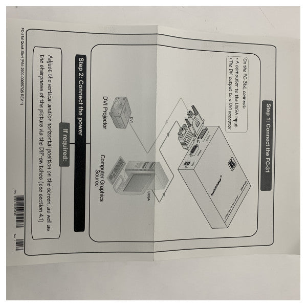 Kramer FC31-XL VGA għal DVI-D Konvertitur Adattatur - Trasferiment ta' Sinjal tal-Vidjo ta' Kwalità Għolja 