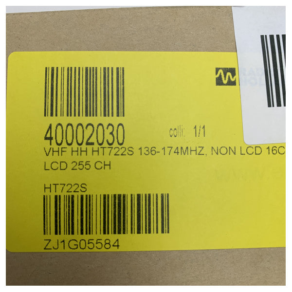 Entel HT722S VHFハイバンドマリンハンドヘルドラジオ完全セット - 136 - 174 MHz 5W 