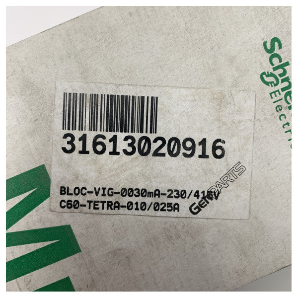 Schneider Electric Multi 9-Vigi C60 is an additional component for earth leakage protection.