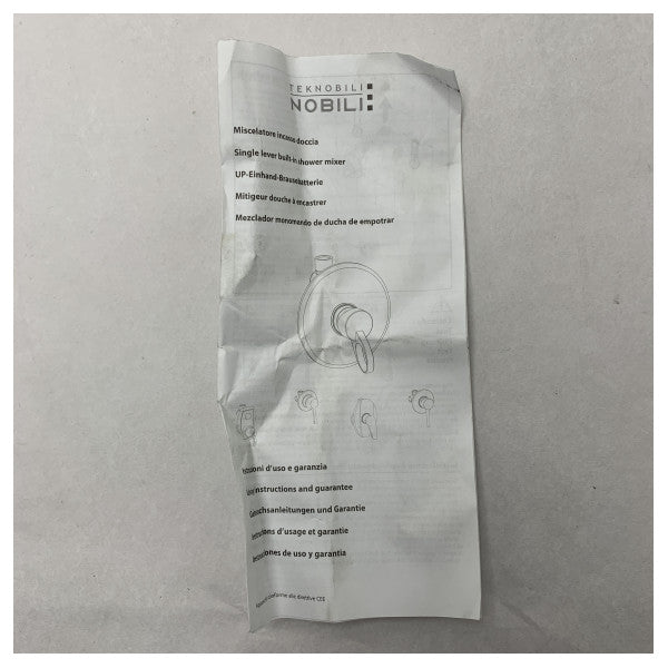 Nobili CP108 CR Krom Tek Kollu Duş Bataryası