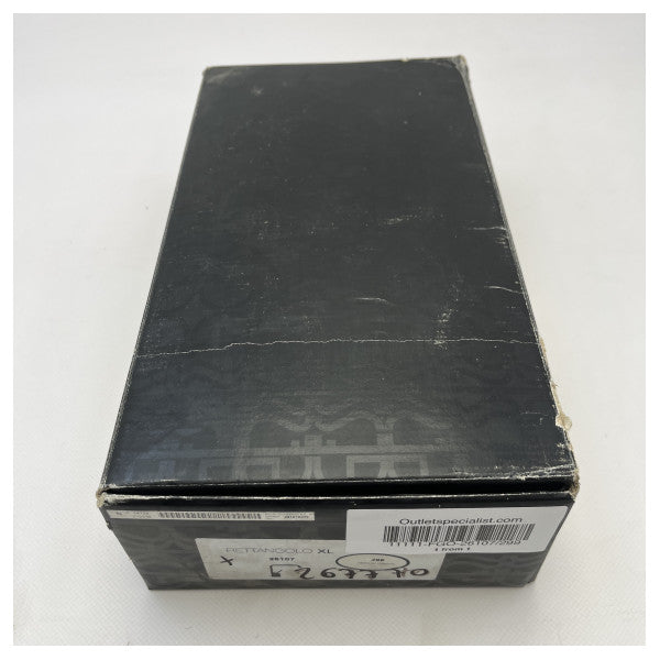 Gessi Rettangolo XL ブラック洗面混合栓スペア 26107.299 ステンレススチールフレキシブルホース付