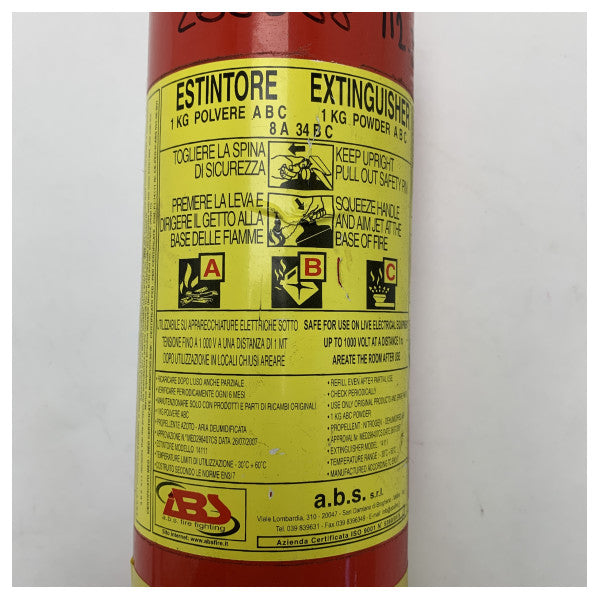 Extincteur à poudre ABC portable de 1kg pour usage maritime - compact, durable et sûr