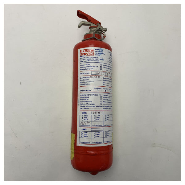 Extincteur à poudre ABC portable de 1kg pour usage maritime - compact, durable et sûr