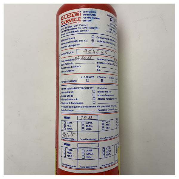 Extincteur à poudre ABC portable de 1kg pour usage maritime - compact, durable et sûr