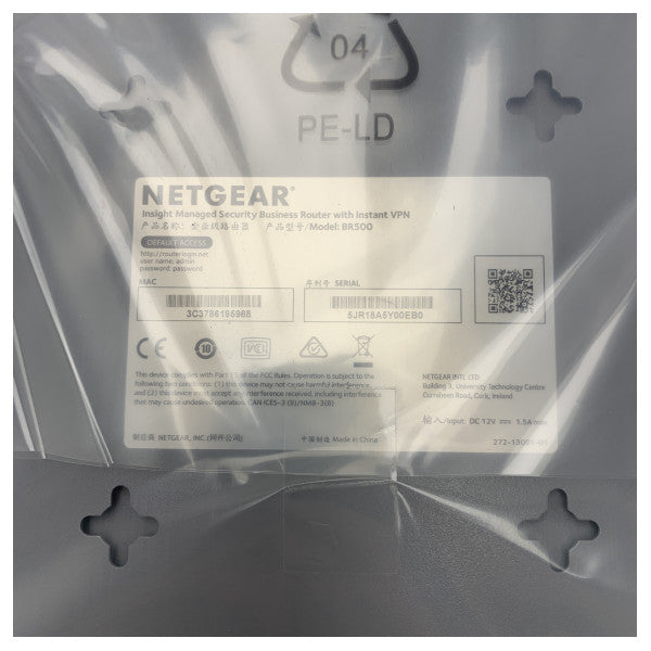 Netgear Firewall Router BR500100PES - 4-Port Switch - BR500