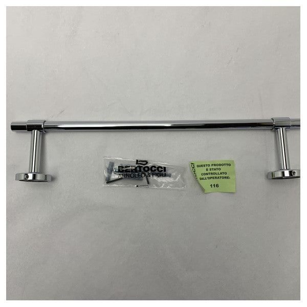 Bertocci 516 36 cm handdukshållare i krom � Hållbart metallställ för marina och fuktiga miljöer