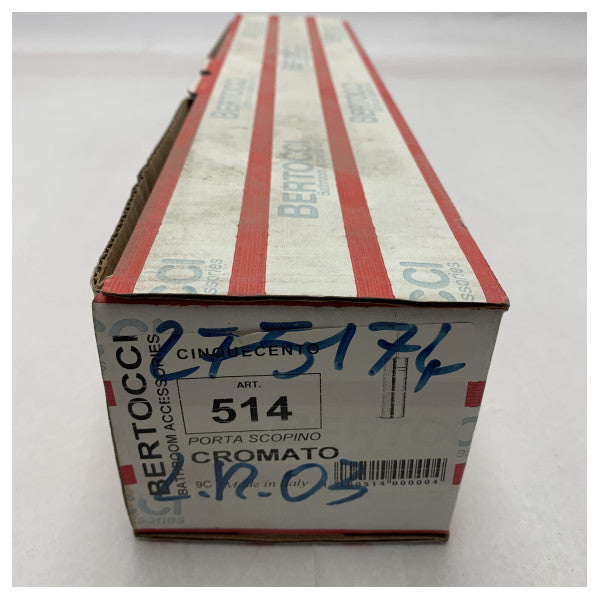 Bertocci 514 Portascopino cromato - Spazzolino da bagno marino durevole con finitura resistente alla corrosione