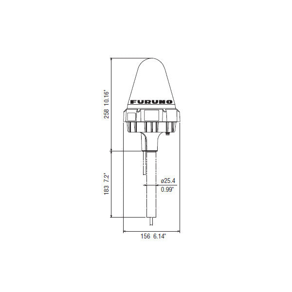 Furuno Mini-C антена единица FELCOM19 IC-119 - надежна морска сателитна комуникационна антена 