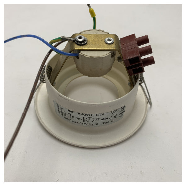 Лакований морський точковий світильник Cantalupi Lighthouse 220V - міцне внутрішнє освітлення 35W GZ10 для човнів