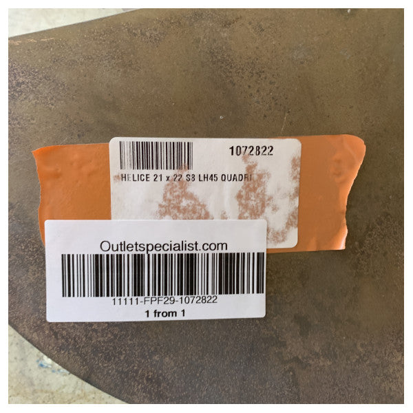 Франція Helice 21 x 22 дюймів D45 мм 4-лопатевий гвинт LH 