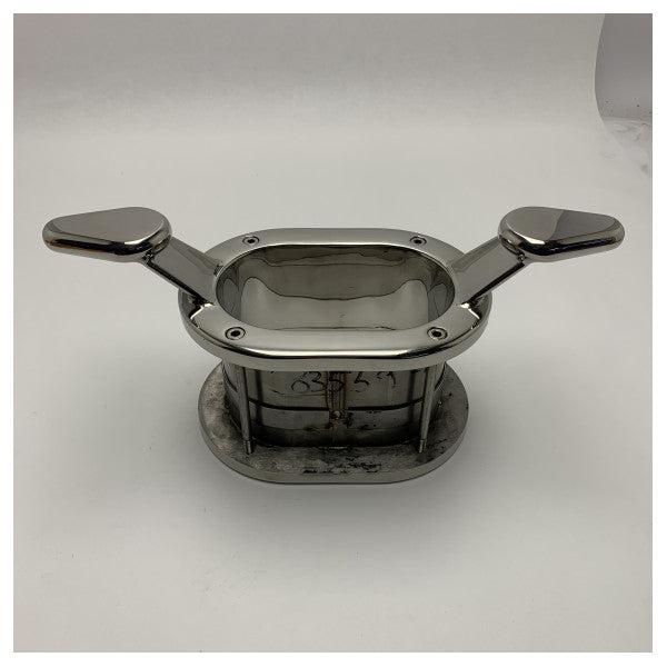 Taquet marin ovale en acier inoxydable de haute qualité avec deux pinces pour une fixation sûre des lignes de bateau