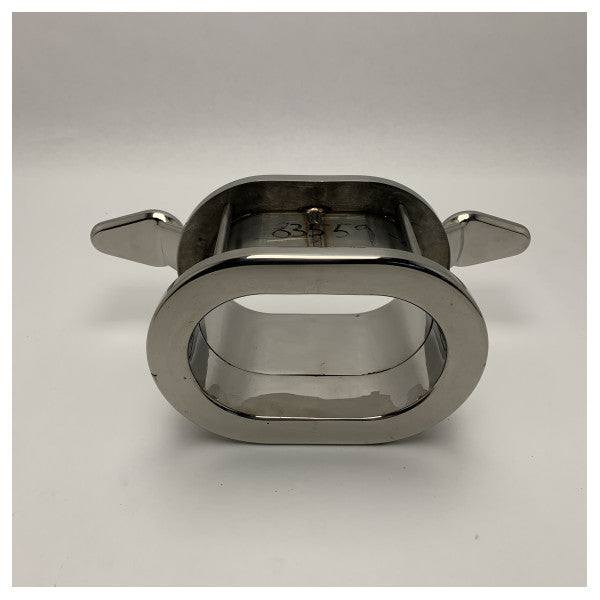 Taquet marin ovale en acier inoxydable de haute qualité avec deux pinces pour une fixation sûre des lignes de bateau