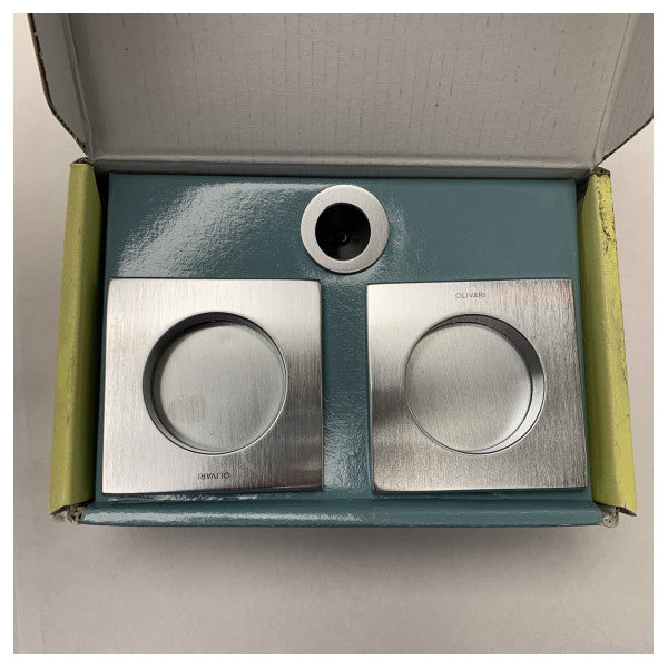 Комплект Olivari D129-CO Квадратна дръжка за врата в матов хром