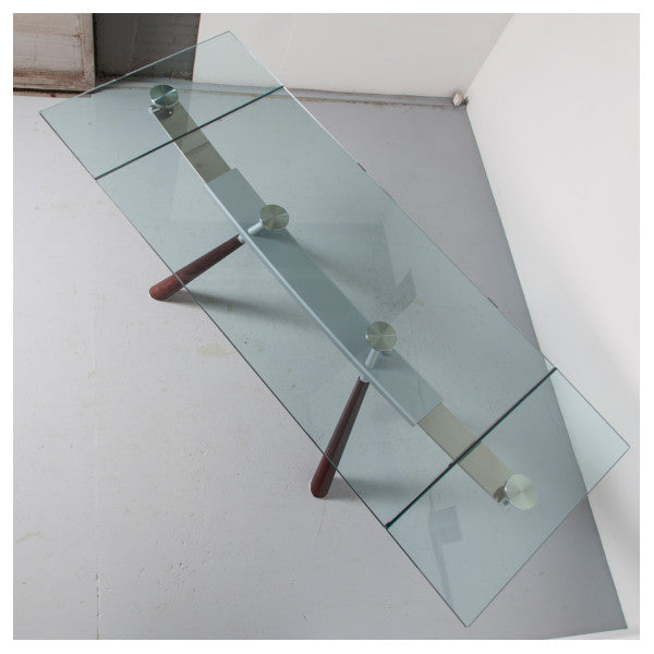 Reflex crystal glass table top 200 x 110 cm - 28992Q