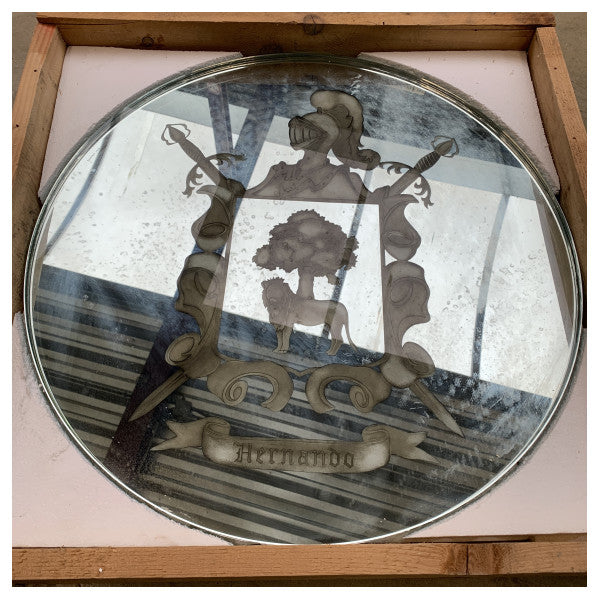 Miroir rond marin 1200x600mm - Miroir mural maritime durable et résistant à l'humidité pour l'intérieur des navires