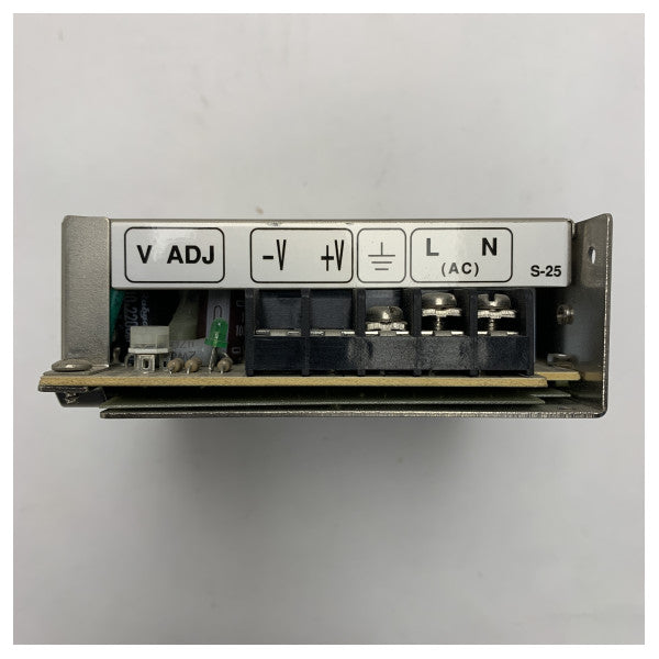 Mean Well 5V 25W Marine Power Supply with Robust Metal Housing and Voltage Adjustment