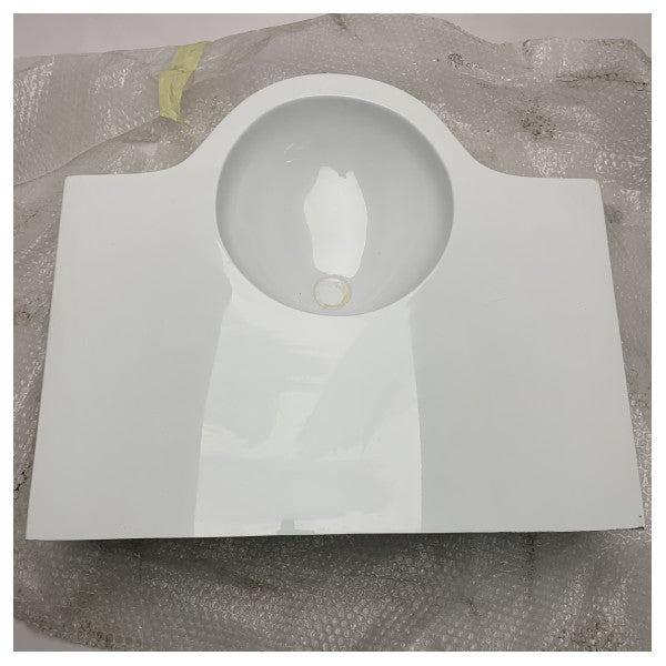 Сучасна біла композитна морська раковина для Ferretti 800 і Custom Line 100 � Міцний, компактний і стійкий до погодних умов умивальник для човнів і кораблів