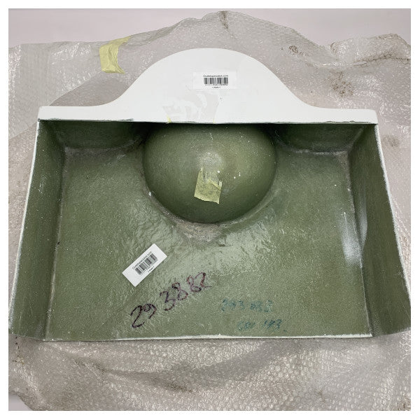 Lavabo marino moderno de composite blanco para Ferretti 800 y Custom Line 100 � Lavabo duradero, compacto y resistente a la intemperie para barcos y embarcaciones