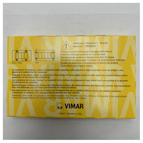 Vimar Eikon Next Afdekraam 4-voudig Mat Zilver - P20654.N13