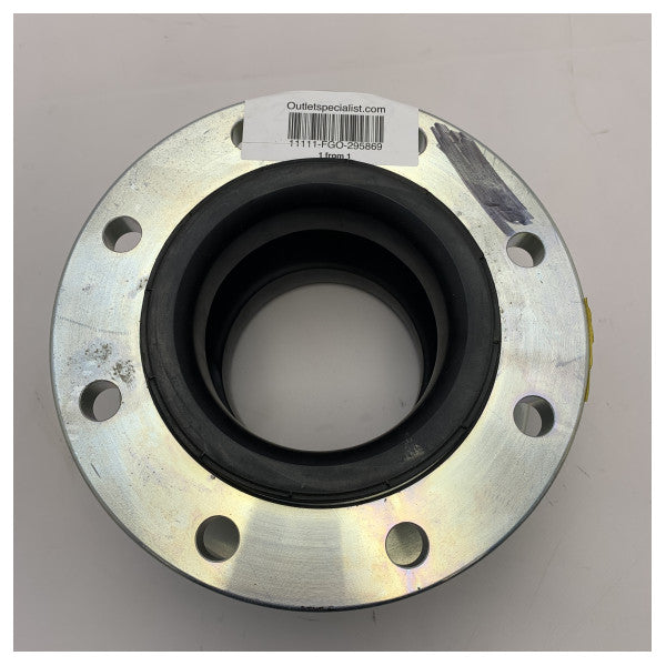 Junta de expansão de borracha de grau marítimo DN125 PN16 - Conector de tubo flexível e resistente à corrosão
