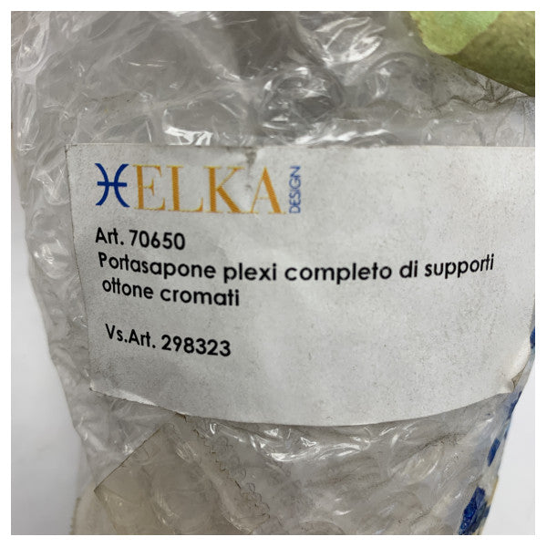 Clear Plexiglass Soap Holder for Elka Shower Column - Durable Marine-Grade Bathroom Accessory