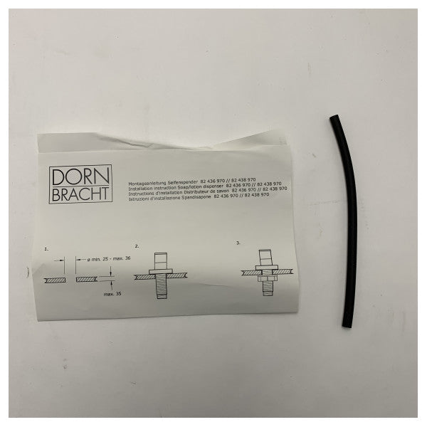 Dornbracht Distributeur de savon encastré en chrome pour évier de cuisine - 82438970-00