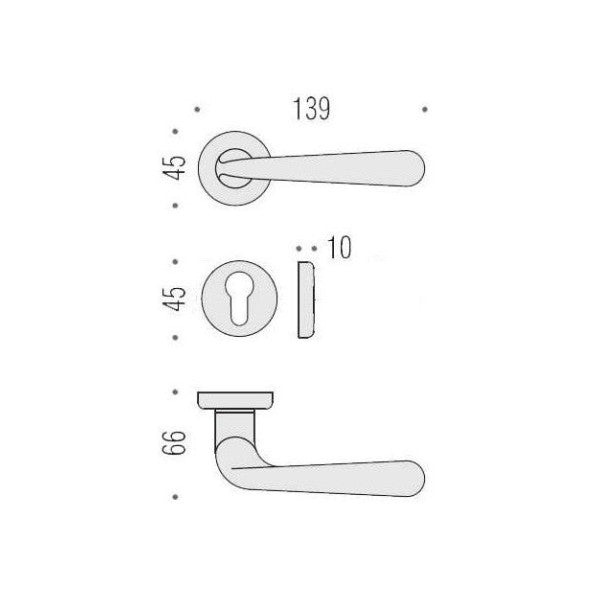 Colombo CD 51 RY Handle Chrome con accesorios integrados