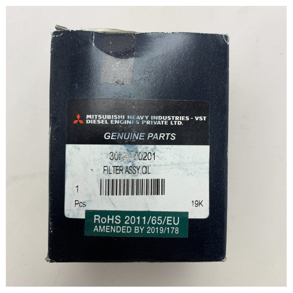 Filtro de óleo original Mitsubishi 30N4000201 preto