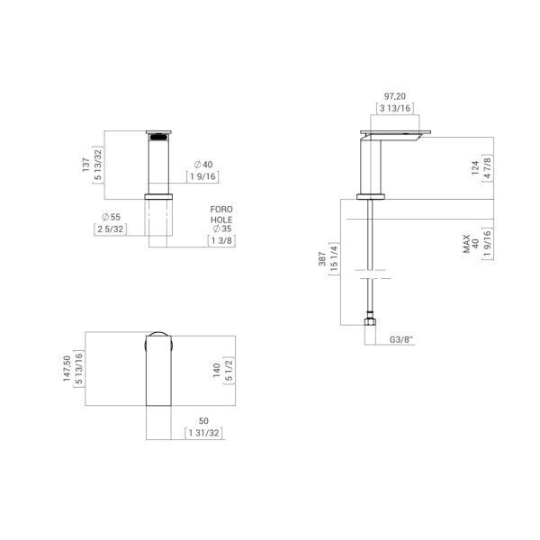 AGAPE ASEN0910N BIDET BIDET MIXER FABECET INSTALLATION DE TO