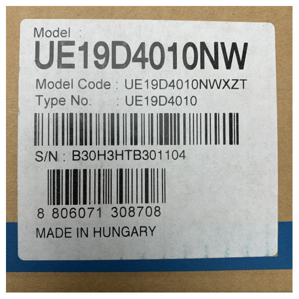 Samsung 19 inch LED LCD TV Compact Marine Display with HDMI and Energy Efficient Design - UE19D4010NW