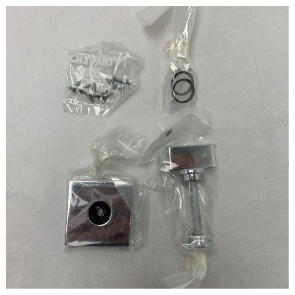 Olivari H202V6B-CR Chrome Plated Brass Door Handle Knob Set