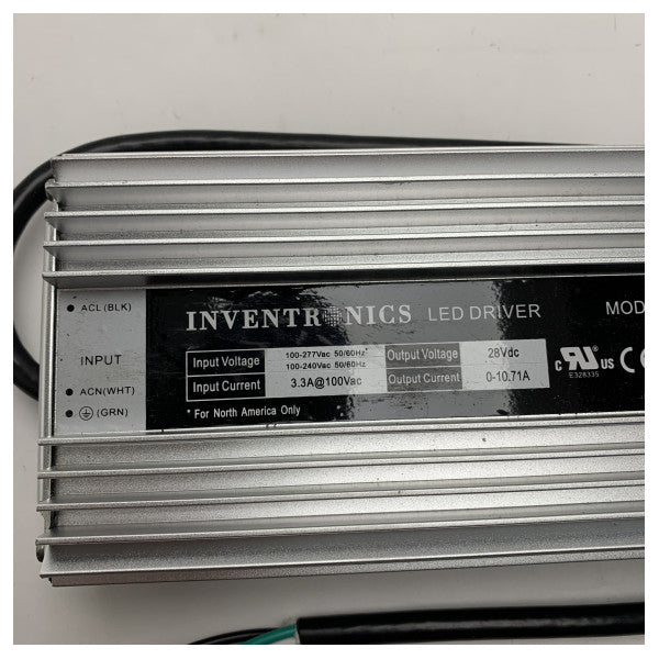インベントロニクス EUV-300S028ST 高品質パワーコンバータ 230V - 300W - 28V LEDドライバ