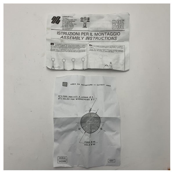 Levier de contrôle moteur latéral Ultraflex B35 usagé - 32386A