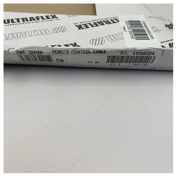 Ultraflex C14 32415H マリンリモートコントロールケーブル - 耐久性、耐腐食性、ボートエンジンシステム用10フィートコネクタ