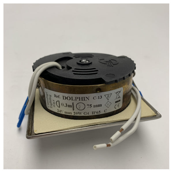 カンタル ドルフィン IP65 防水海洋スポット ライト G4 ステンレス鋼クロム仕上げ