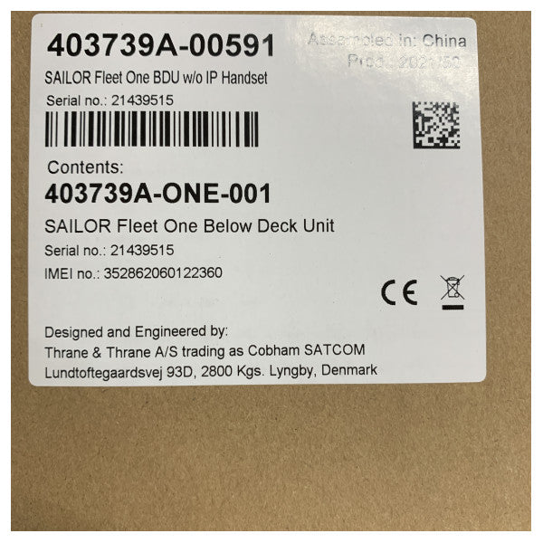 Cobham SAILOR Fleet One Marine Satellite Communication System